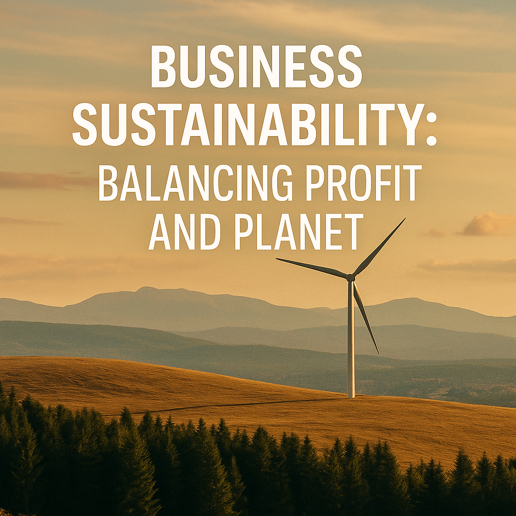 Business Sustainability Balancing Profit and Planet Business Sustainability: Balancing Profit and Planet