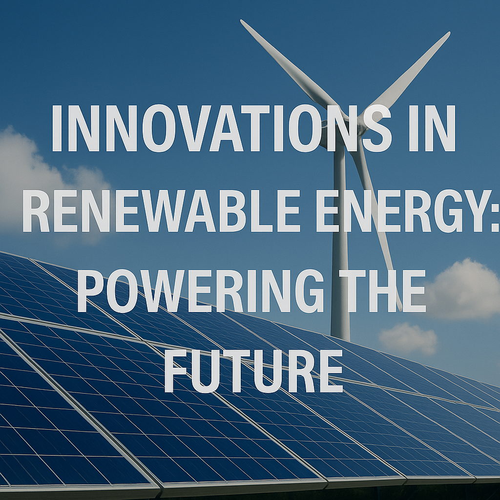 Innovations in Renewable Energy: Powering the Future