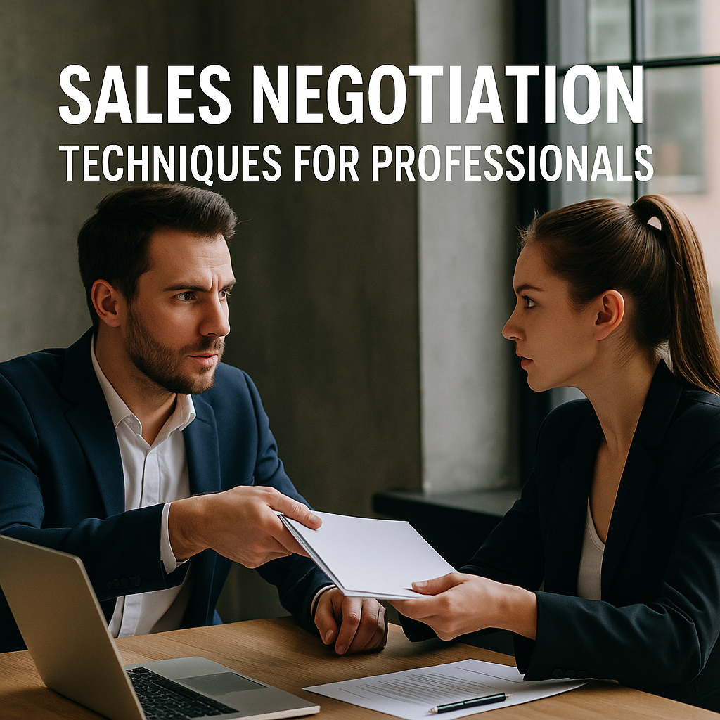 Sales Negotiation Techniques for Professionals Sales Negotiation Techniques for Professionals