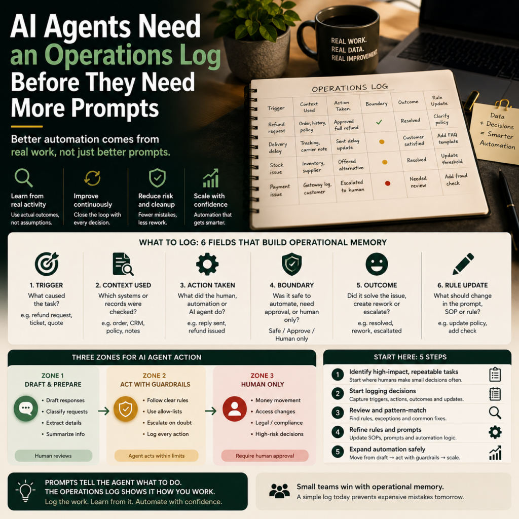 AI Agents Need an Operations Log Before They Need More Prompts