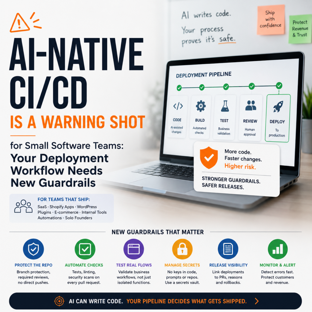 AI-Native CI CD Is a Warning Shot for Small Software Teams Your Deployment Workflow Needs New Guardrails AI-Native CI/CD Is a Warning Shot for Small Software Teams: Your Deployment Workflow Needs New Guardrails
