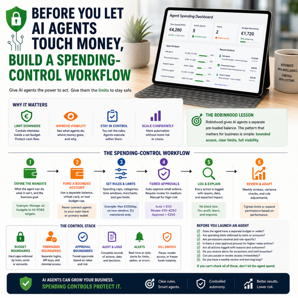 Before You Let AI Agents Touch Money, Build a Spending-Control Workflow
