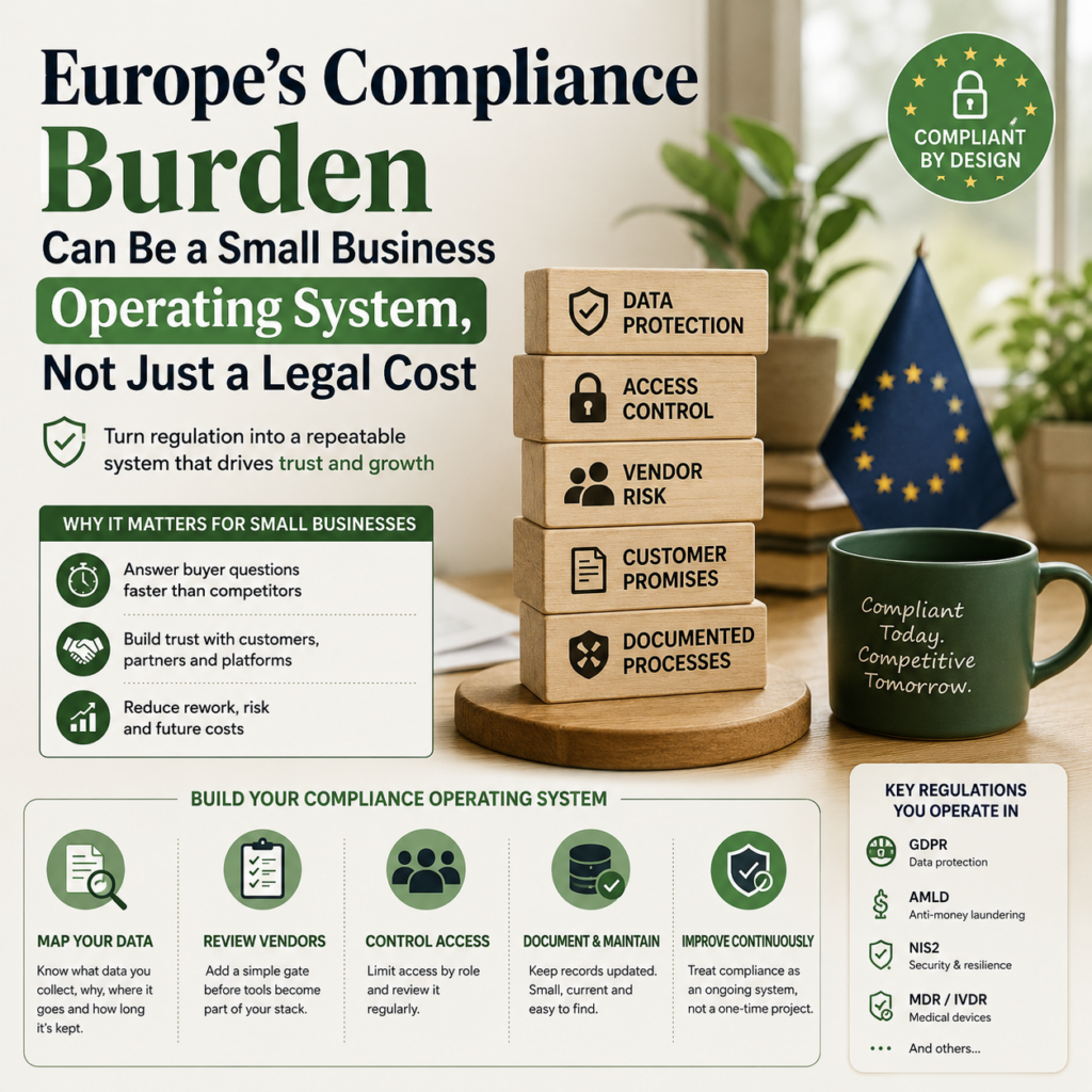 Europe’s Compliance Burden Can Be a Small Business Operating System, Not Just a Legal Cost Europe’s Compliance Burden Can Be a Small Business Operating System, Not Just a Legal Cost