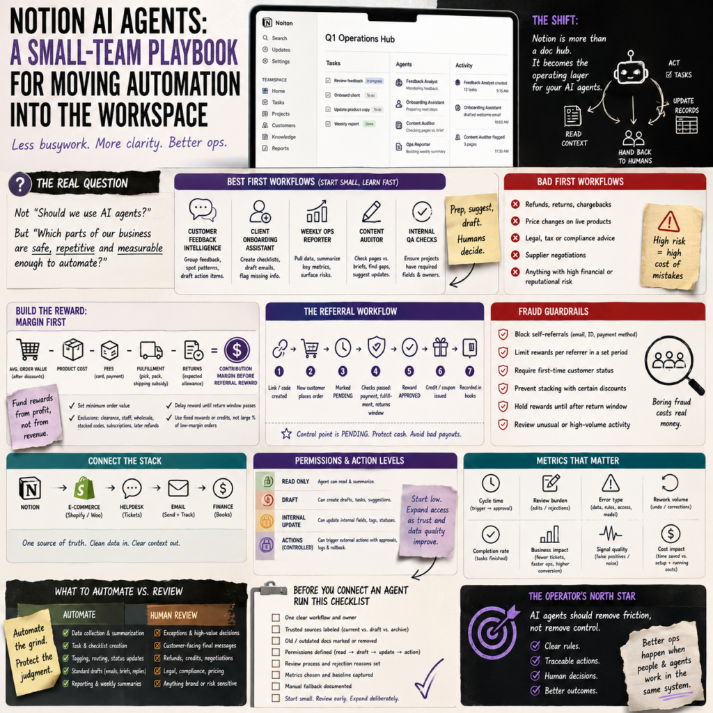Notion AI Agents: A Small-Team Playbook for Moving Automation Into the Workspace