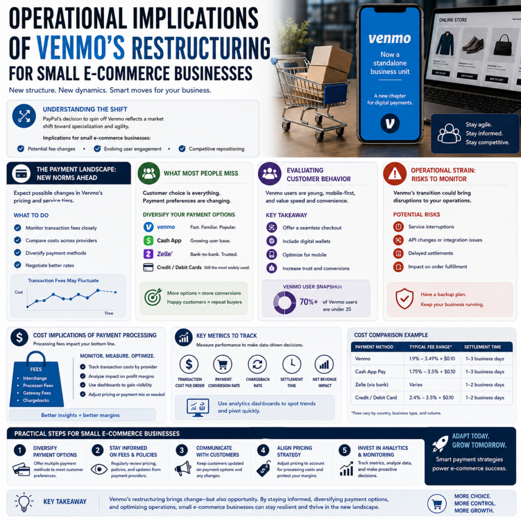 Operational Implications of Venmo's Restructuring for Small E-Commerce Businesses