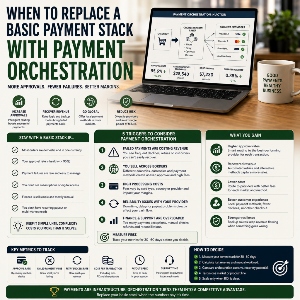 When to Replace a Basic Payment Stack With Payment Orchestration When to Replace a Basic Payment Stack With Payment Orchestration