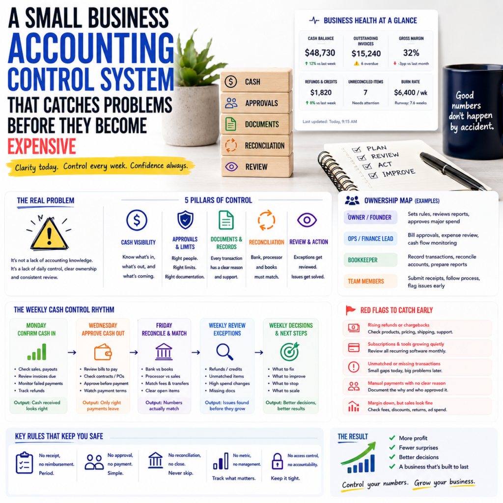 A Small Business Accounting Control System That Catches Problems Before They Become Expensive