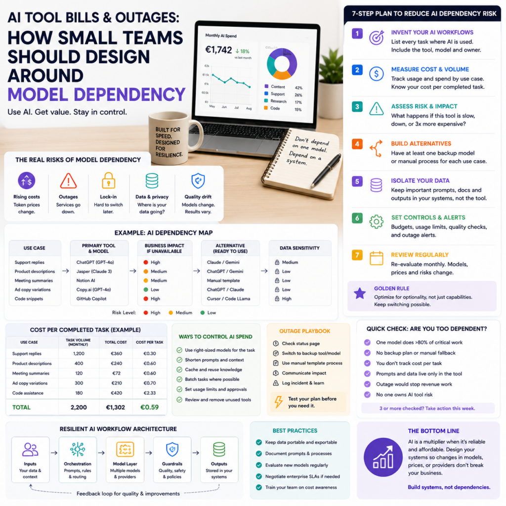 AI Tool Bills and Outages How Small Teams Should Design Around Model Dependency AI Tool Bills and Outages: How Small Teams Should Design Around Model Dependency