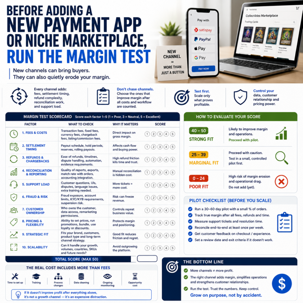 Before Adding a New Payment App or Niche Marketplace, Run the Margin Test Before Adding a New Payment App or Niche Marketplace, Run the Margin Test