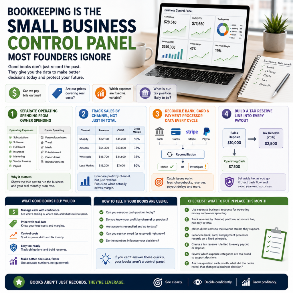 Bookkeeping Is the Small Business Control Panel Most Founders Ignore Bookkeeping Is the Small Business Control Panel Most Founders Ignore