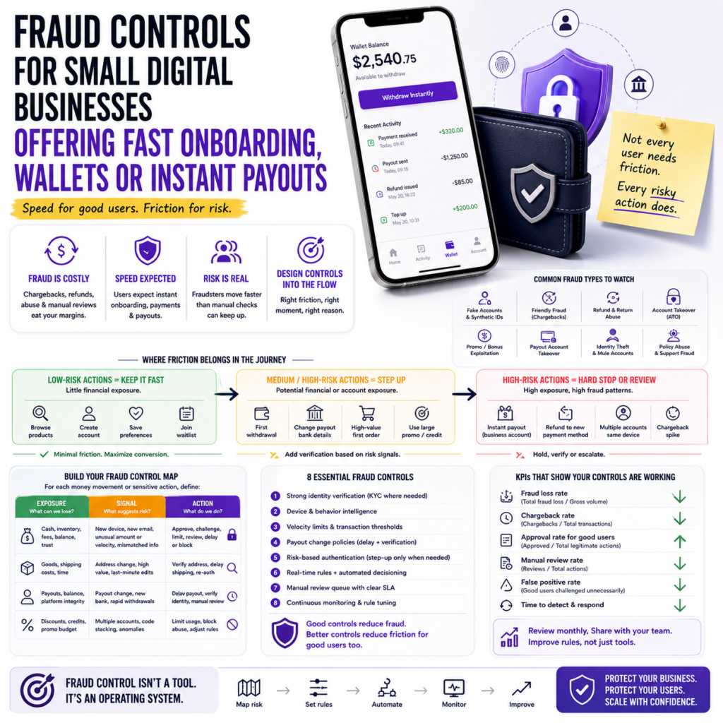 Fraud Controls for Small Digital Businesses Offering Fast Onboarding, Wallets or Instant Payouts