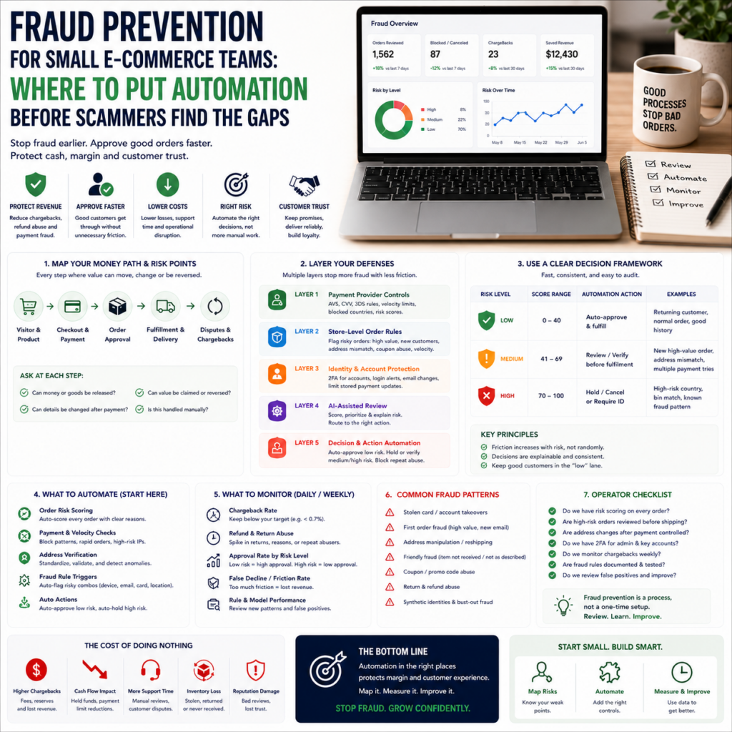 Fraud Prevention for Small E-commerce Teams Where to Put Automation Before Scammers Find the Gaps Fraud Prevention for Small E-commerce Teams: Where to Put Automation Before Scammers Find the Gaps