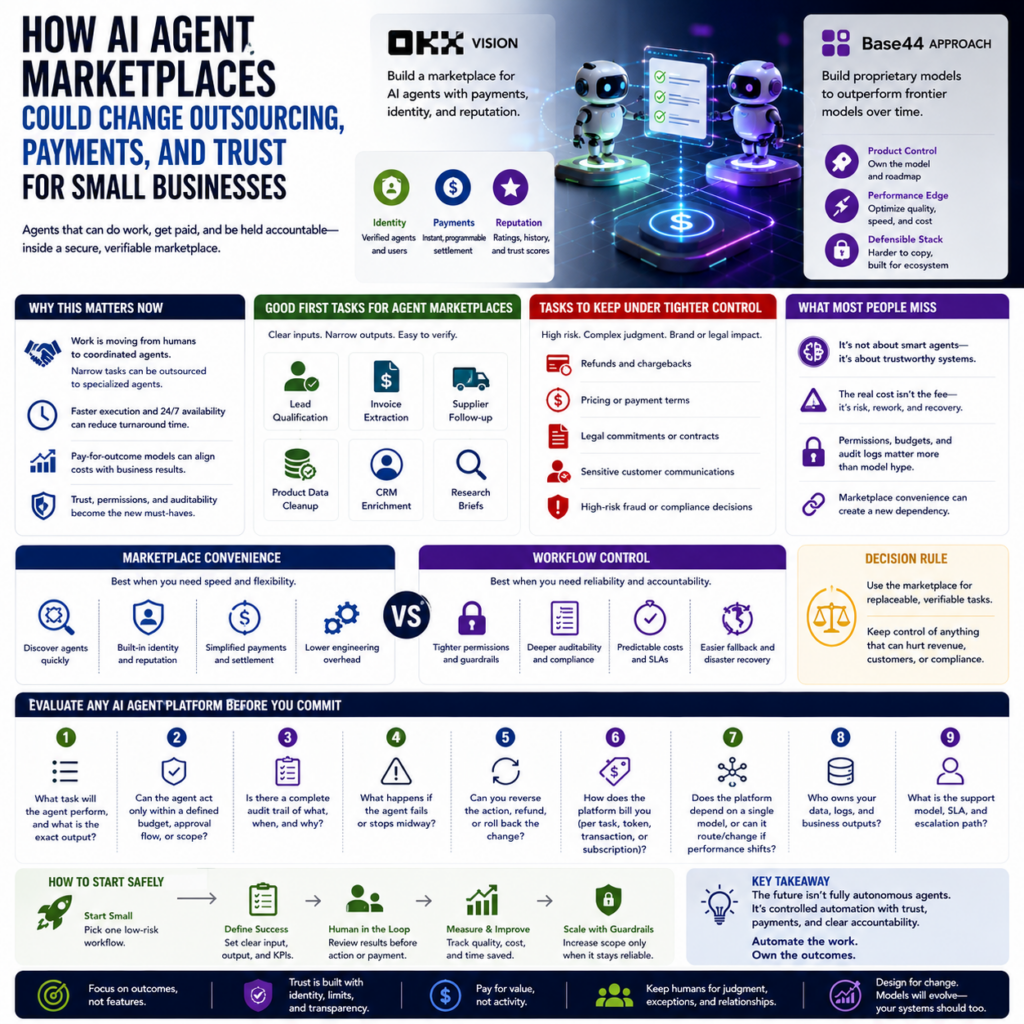 How AI Agent Marketplaces Could Change Outsourcing, Payments, and Trust for Small Businesses