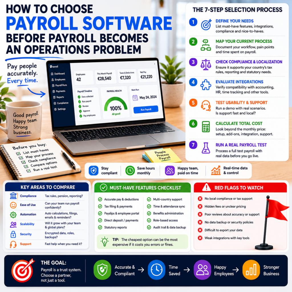 How to Choose Payroll Software Before Payroll Becomes an Operations Problem