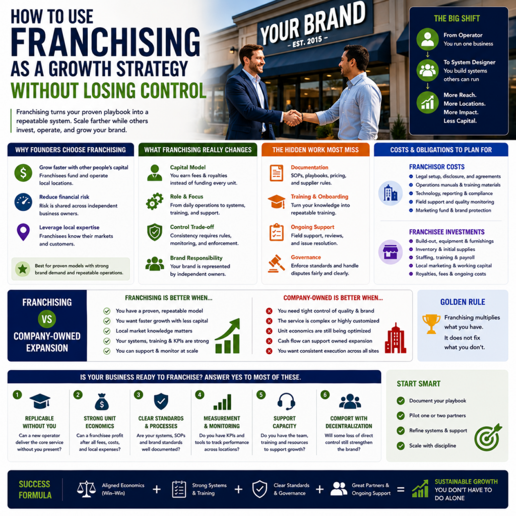 How to Use Franchising as a Growth Strategy Without Losing Control