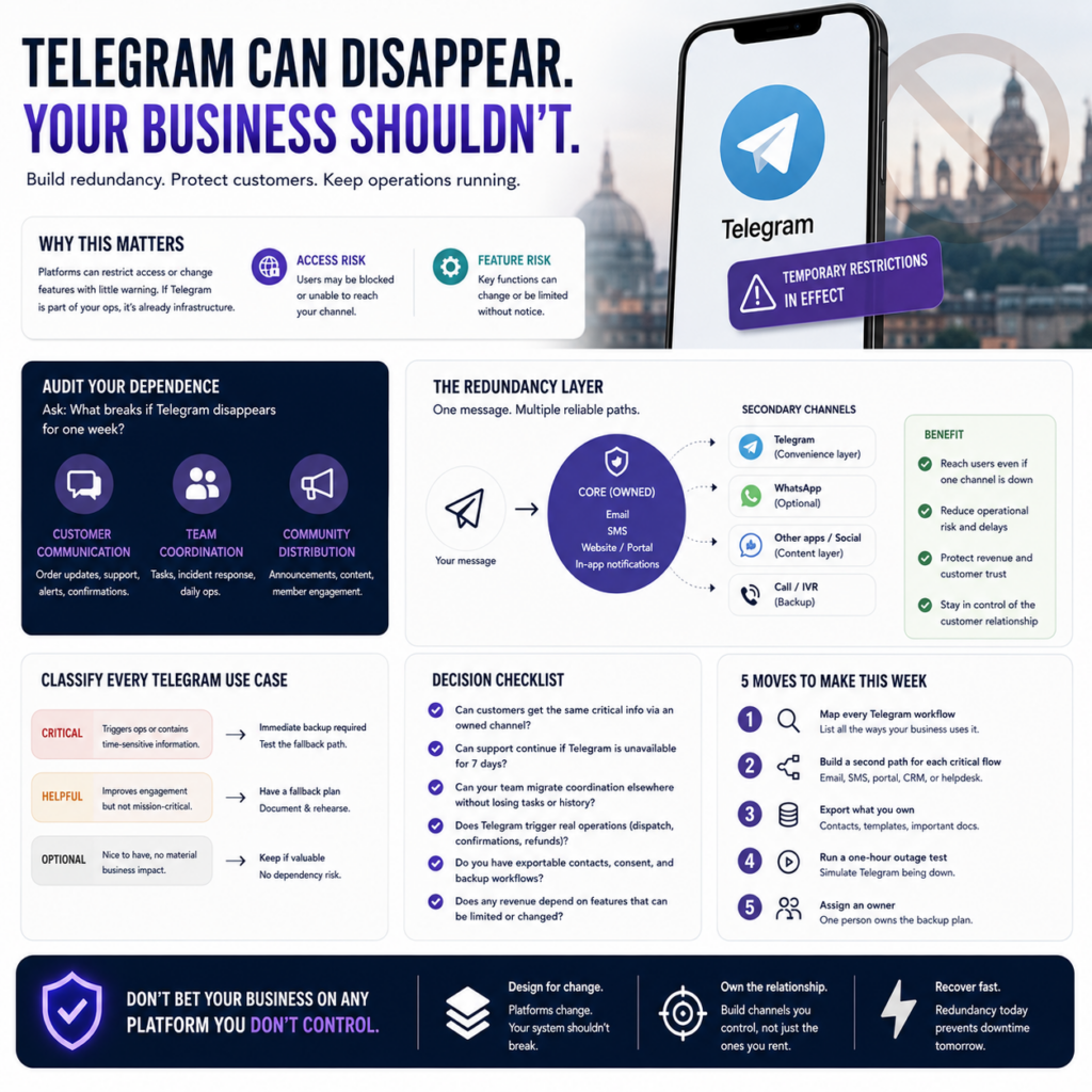 Telegram’s Temporary Ban in India: What Founders Should Do About Platform Risk