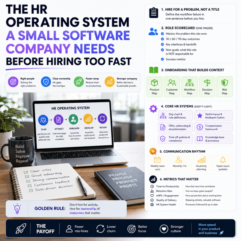 The HR Operating System a Small Software Company Needs Before Hiring Too Fast