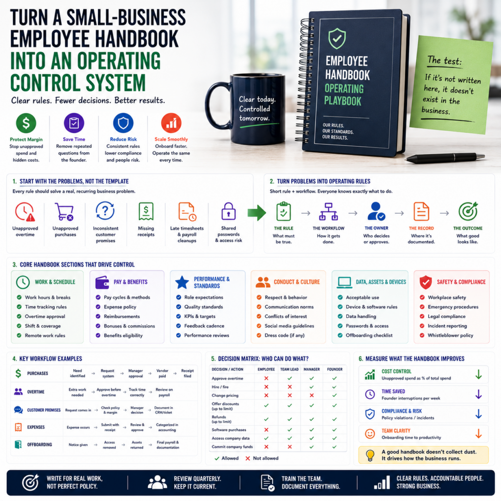 Turn a Small-Business Employee Handbook Into an Operating Control System