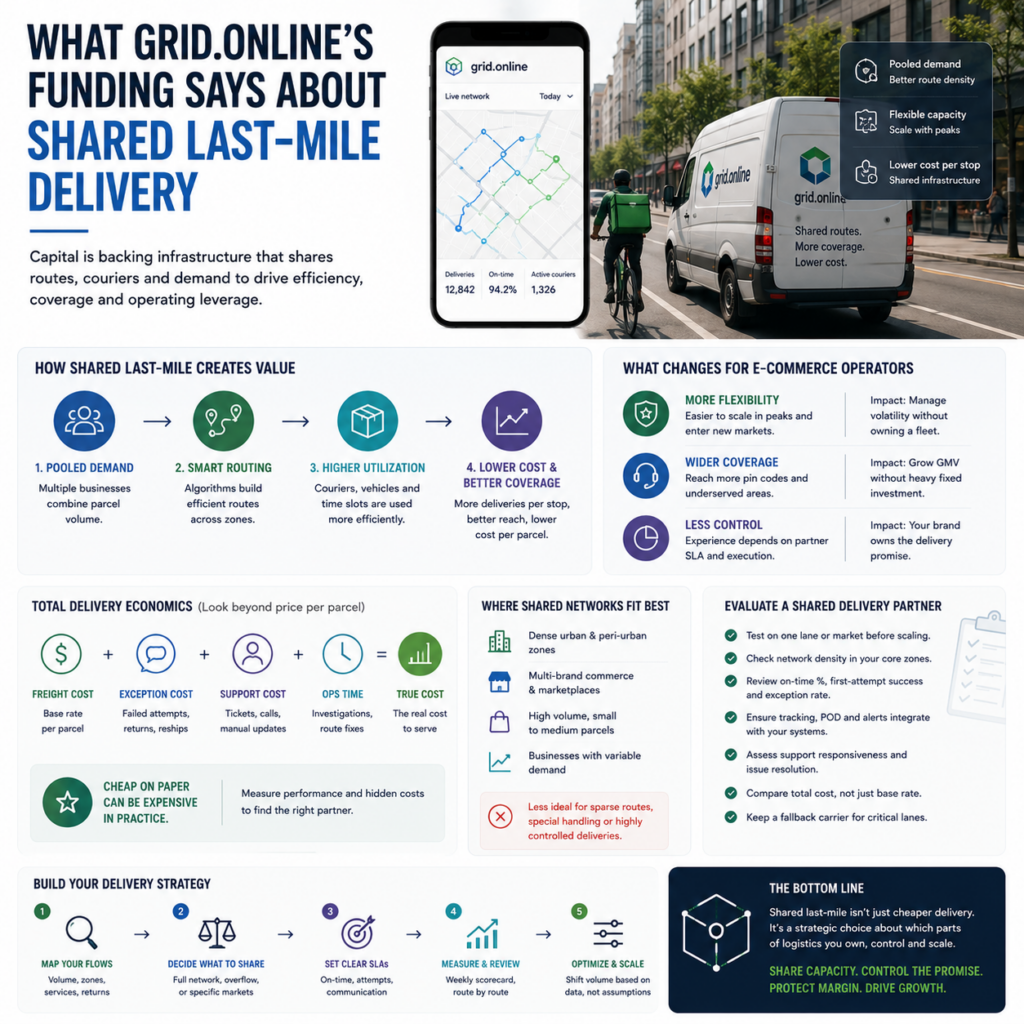 What Grid.online’s funding says about the economics of shared last-mile delivery What Grid.online’s funding says about the economics of shared last-mile delivery