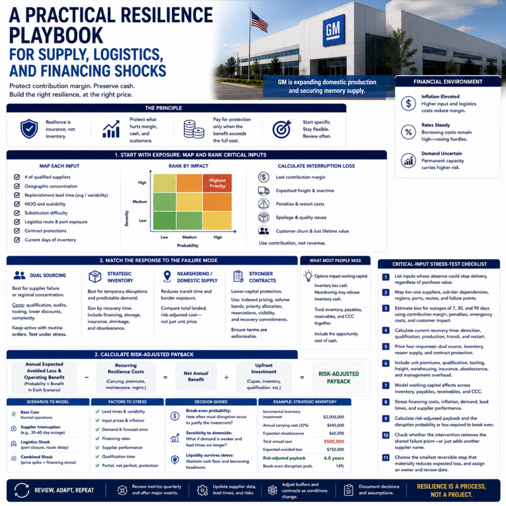 A Practical Resilience Playbook for Supply, Logistics, and Financing Shocks A Practical Resilience Playbook for Supply, Logistics, and Financing Shocks