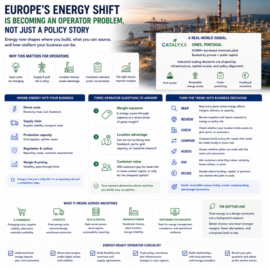 Europe’s energy shift is becoming an operator problem, not just a policy story Europe’s energy shift is becoming an operator problem, not just a policy story