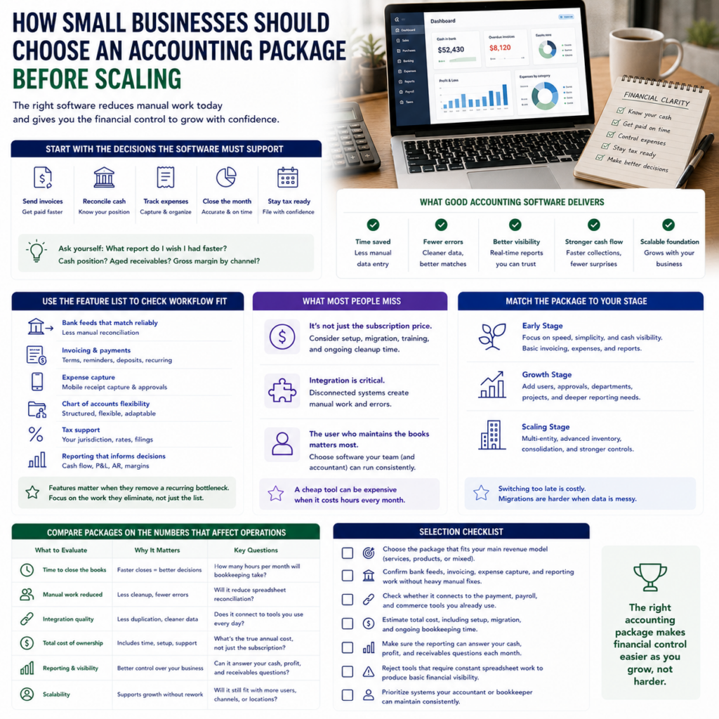 How Small Businesses Should Choose an Accounting Package Before Scaling How Small Businesses Should Choose an Accounting Package Before Scaling