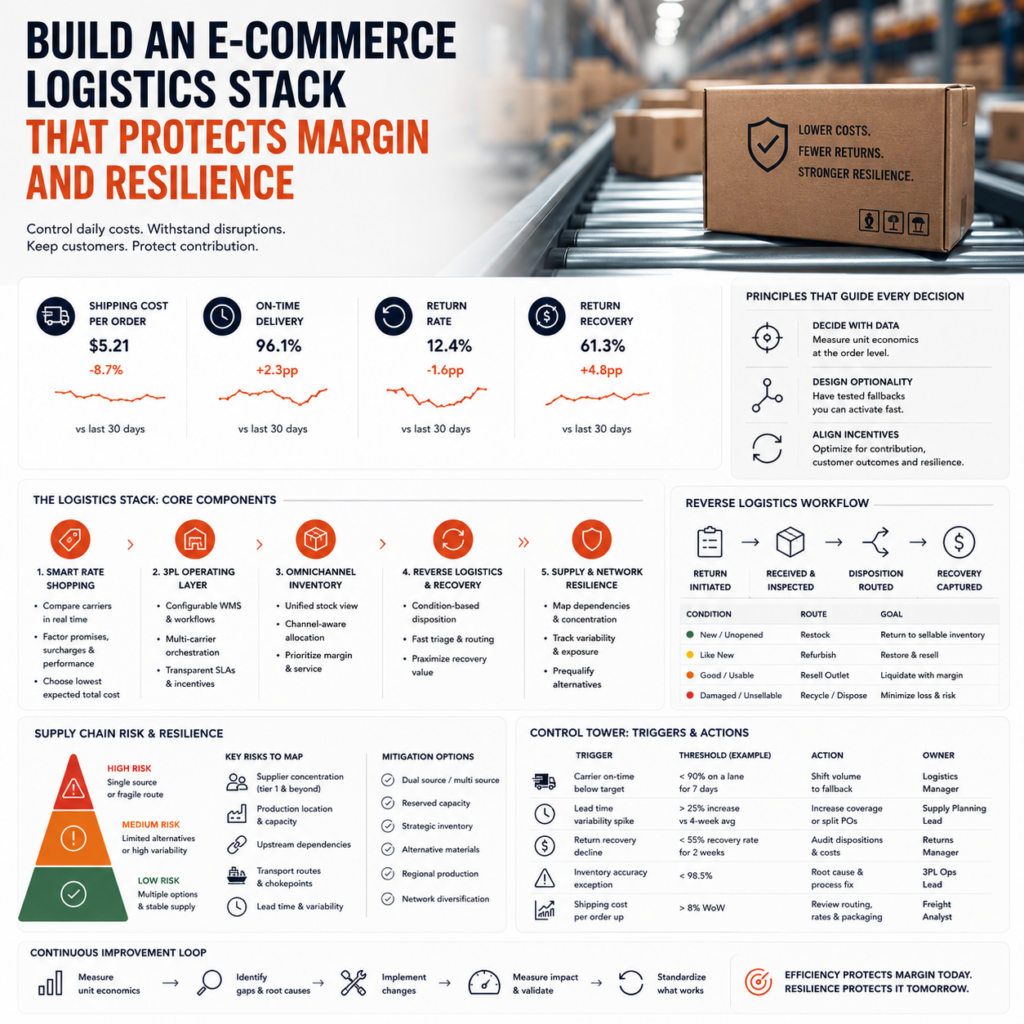 How to Build an E-Commerce Logistics Stack That Protects Margin and Resilience How to Build an E-Commerce Logistics Stack That Protects Margin and Resilience