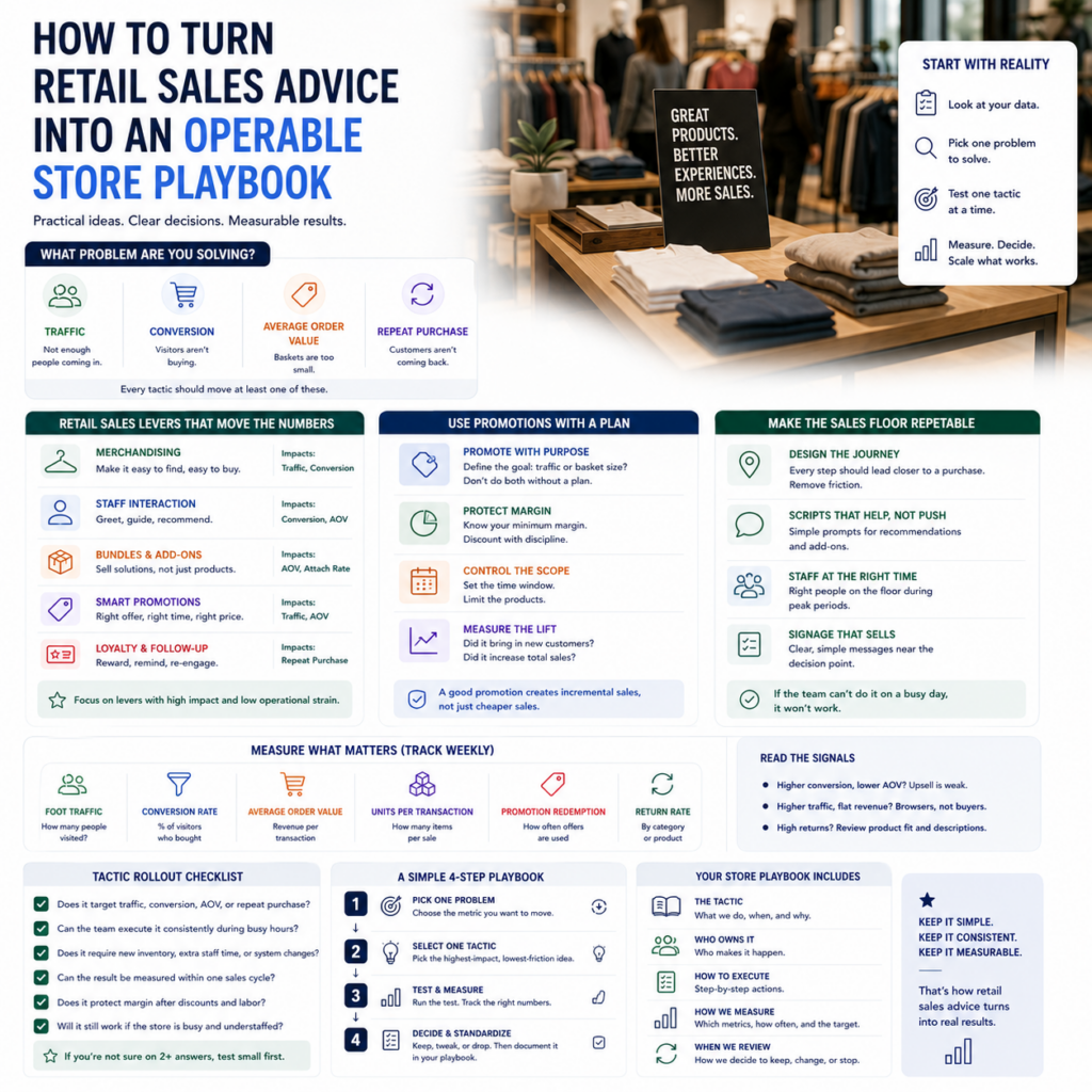 How to Turn Retail Sales Advice Into an Operable Store Playbook How to Turn Retail Sales Advice Into an Operable Store Playbook