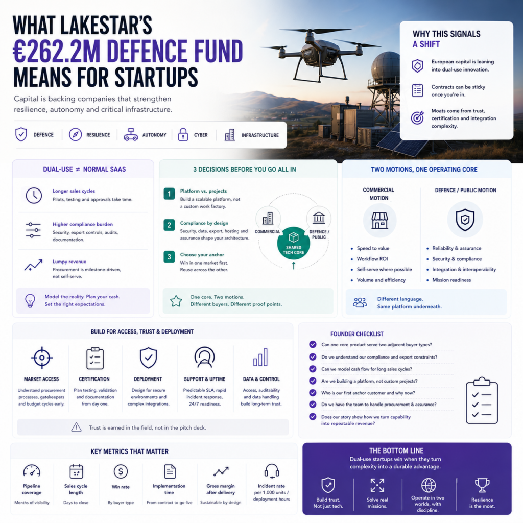 What Lakestar’s €262.2M defence fund signals for startups building dual-use software and hardware