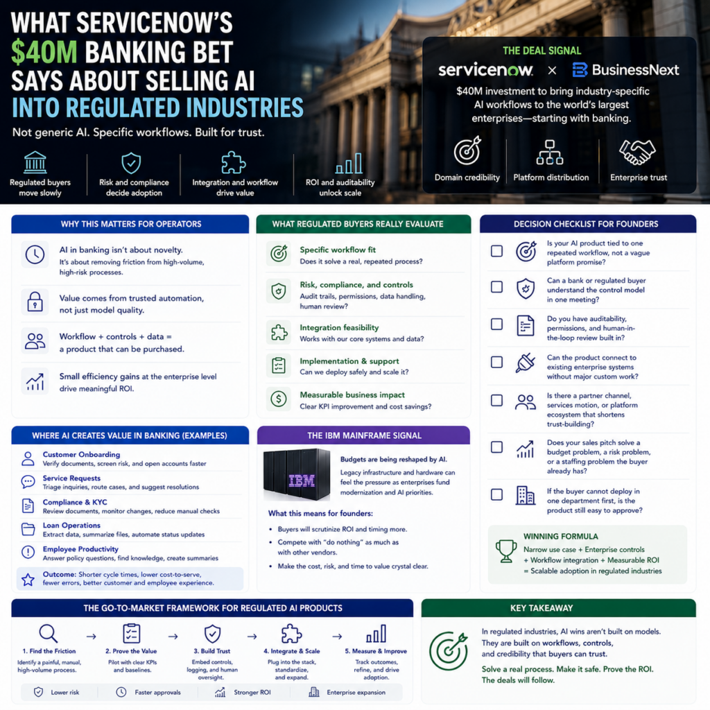 What ServiceNow’s Banking Bet Says About Selling AI Into Regulated Industries What ServiceNow’s Banking Bet Says About Selling AI Into Regulated Industries