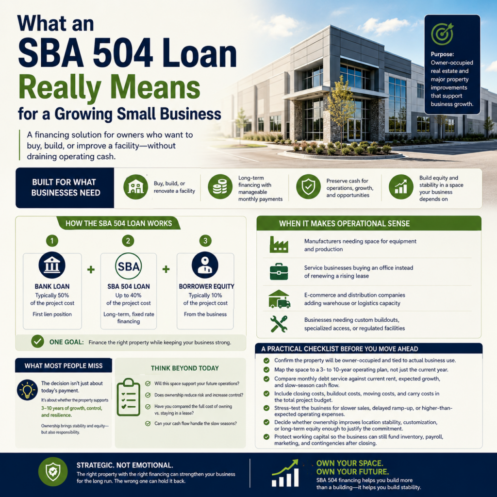 What an SBA 504 Loan Really Means for a Growing Small Business