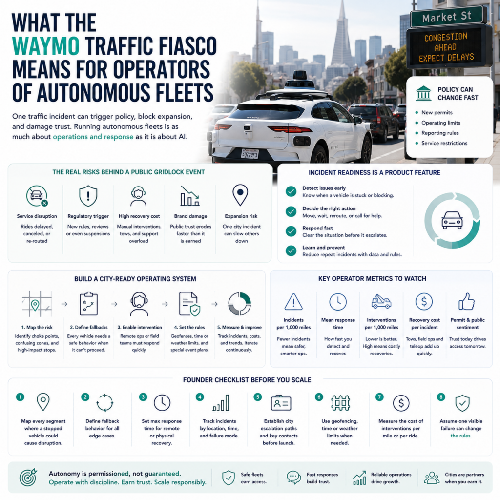 What the Waymo traffic fiasco means for operators of autonomous fleets