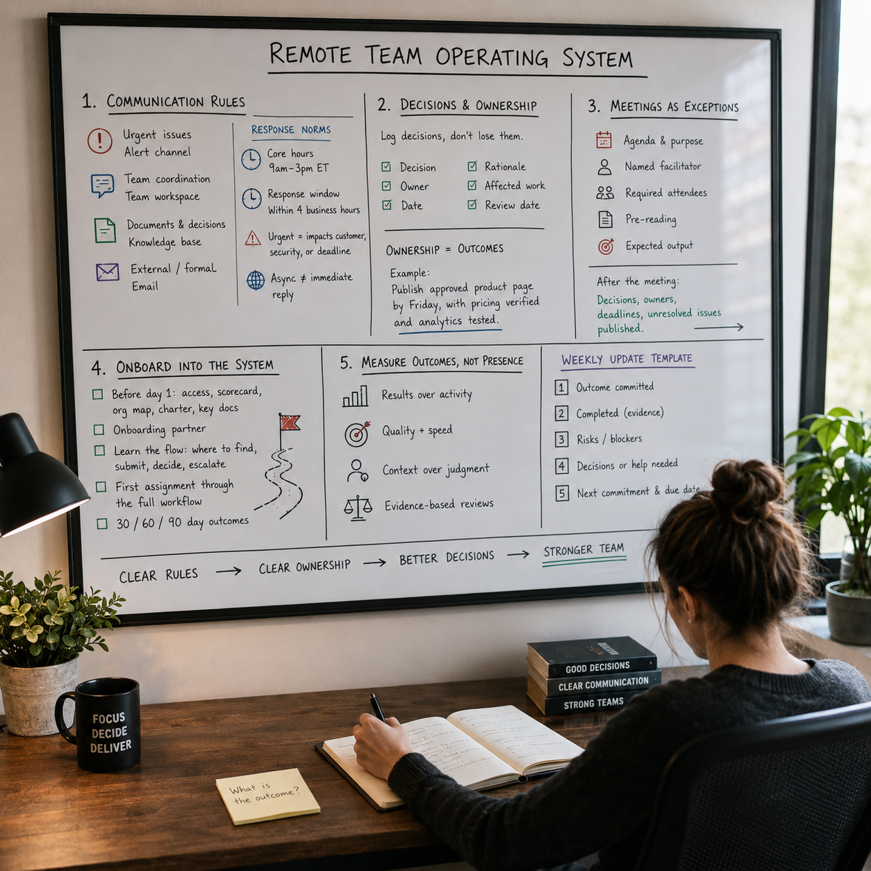 A Practical Operating System for Managing Remote Teams