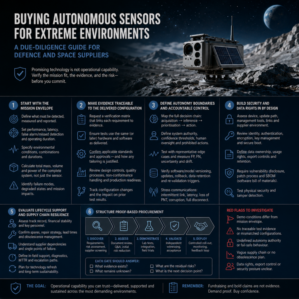 Buying Autonomous Sensors for Extreme Environments A Due-Diligence Guide for Defence and Space Suppliers Buying Autonomous Sensors for Extreme Environments: A Due-Diligence Guide for Defence and Space Suppliers