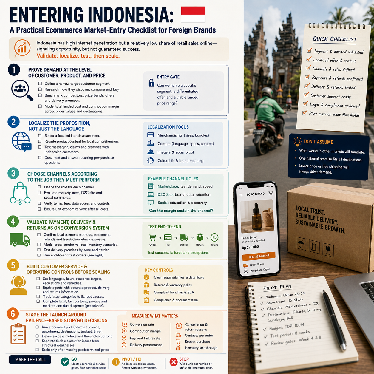 Entering Indonesia: A Practical Ecommerce Market-Entry Checklist for Foreign Brands