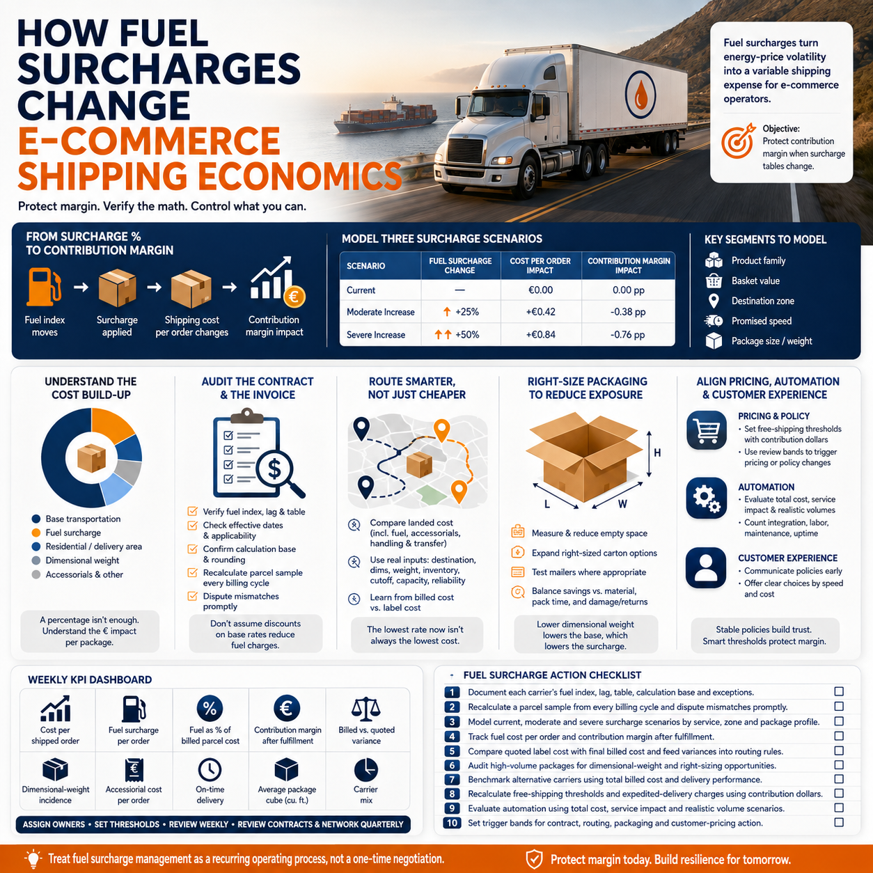 How Fuel Surcharges Change E-commerce Shipping Economics