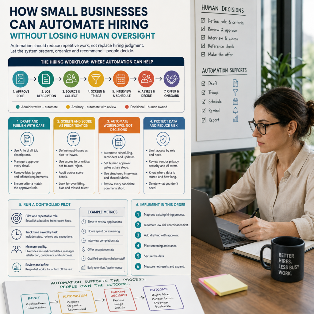 How Small Businesses Can Automate Hiring Without Losing Human Oversight