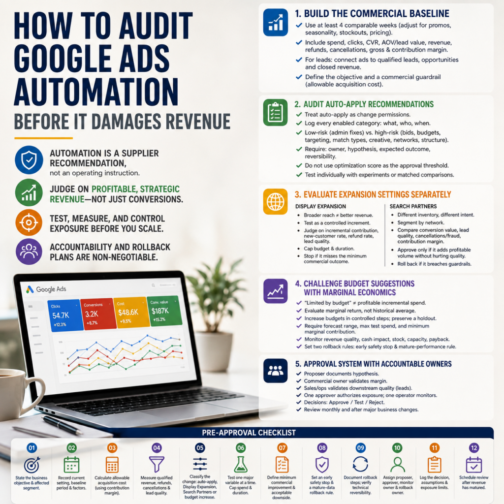 How to Audit Google Ads Automation Before It Damages Revenue