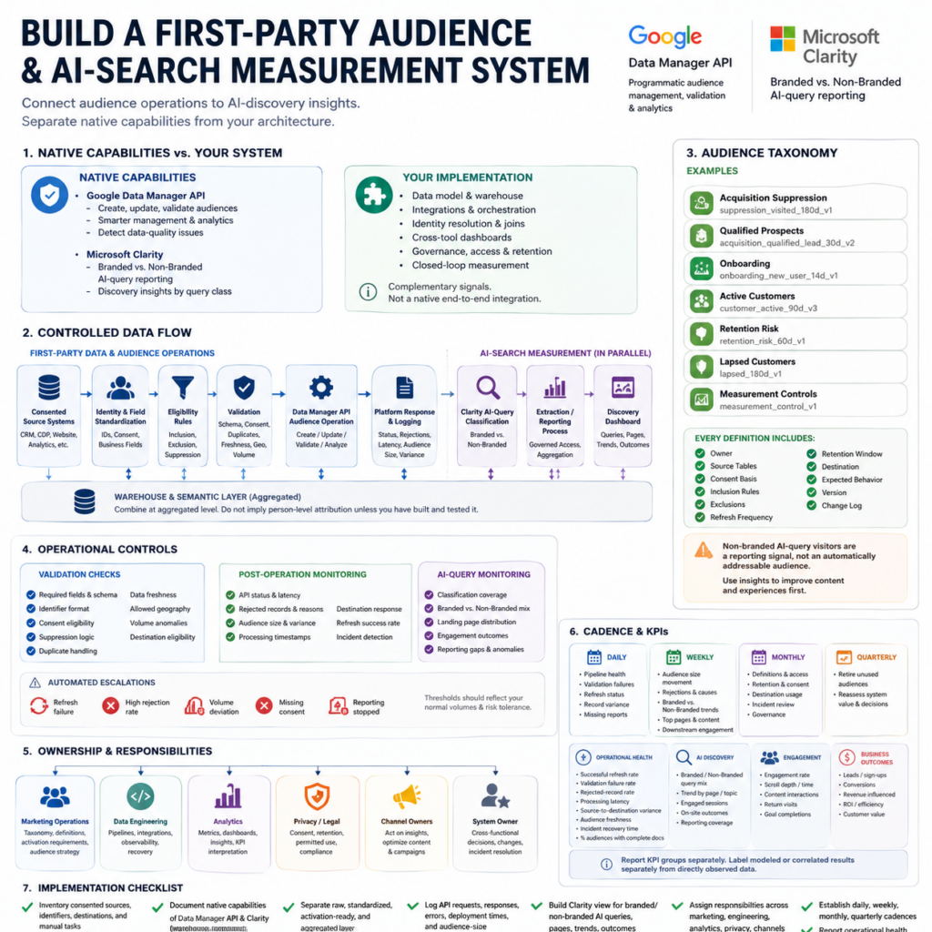 How to Build a First-Party Audience and AI-Search Measurement System How to Build a First-Party Audience and AI-Search Measurement System