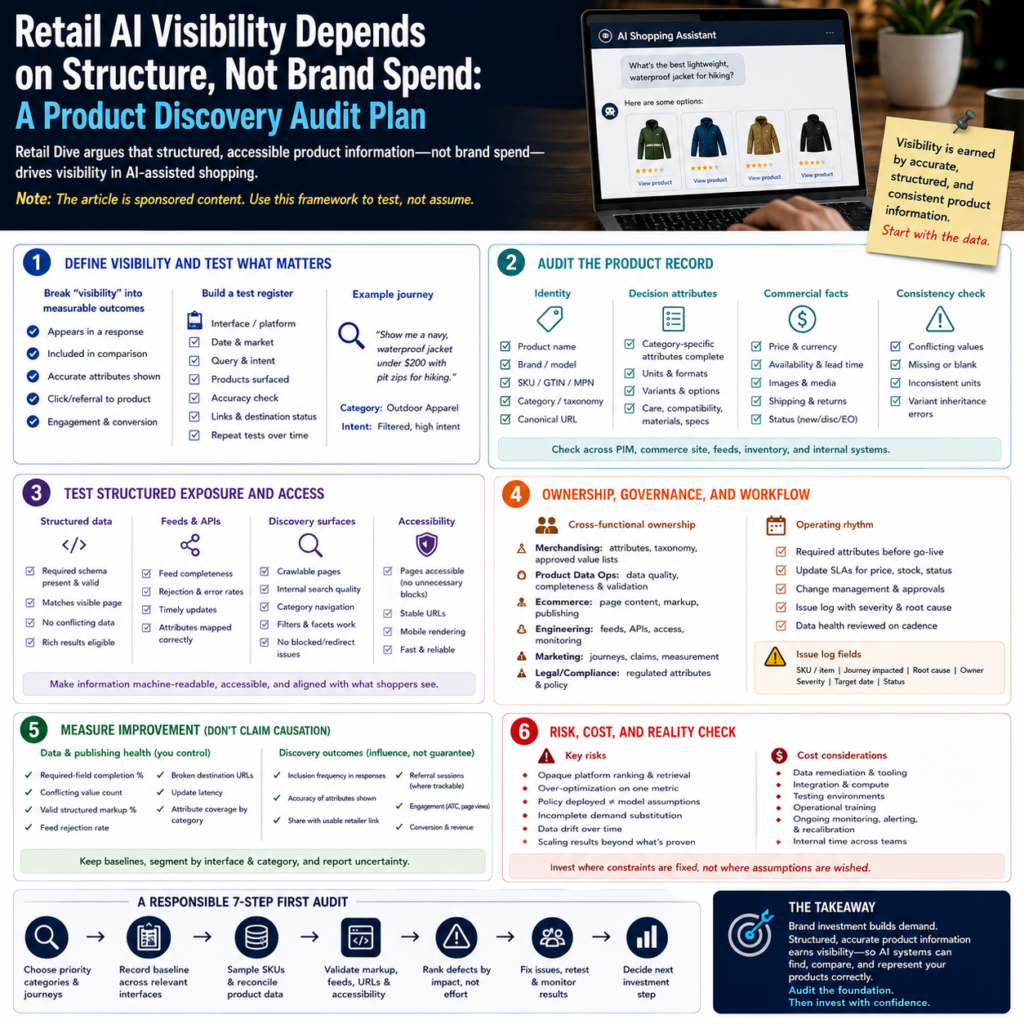 Retail AI Visibility Depends on Structure, Not Brand Spend A Product Discovery Audit Plan Retail AI Visibility Depends on Structure, Not Brand Spend: A Product Discovery Audit Plan