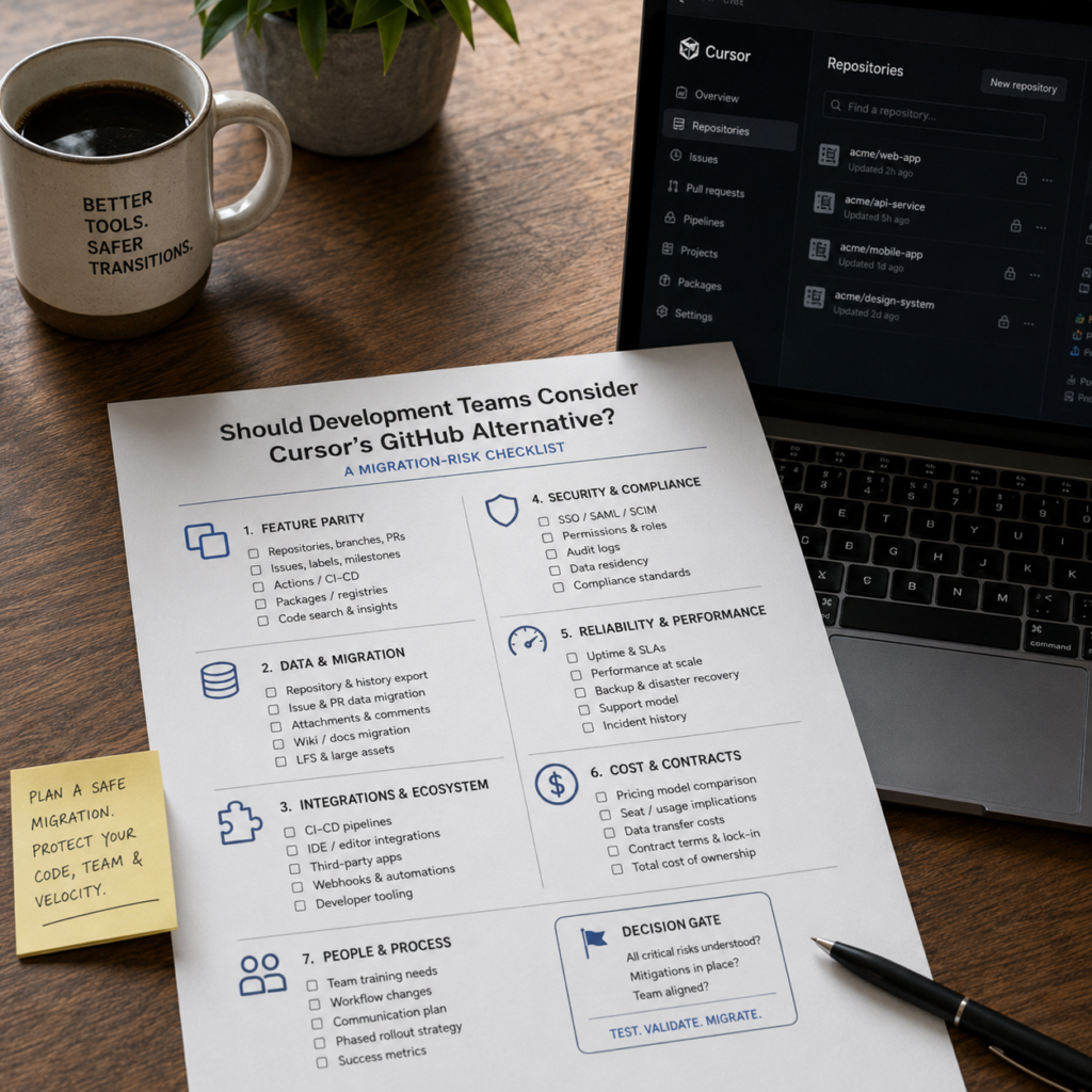 Should Development Teams Consider Cursor’s GitHub Alternative A Migration-Risk Checklist Should Development Teams Consider Cursor’s GitHub Alternative? A Migration-Risk Checklist