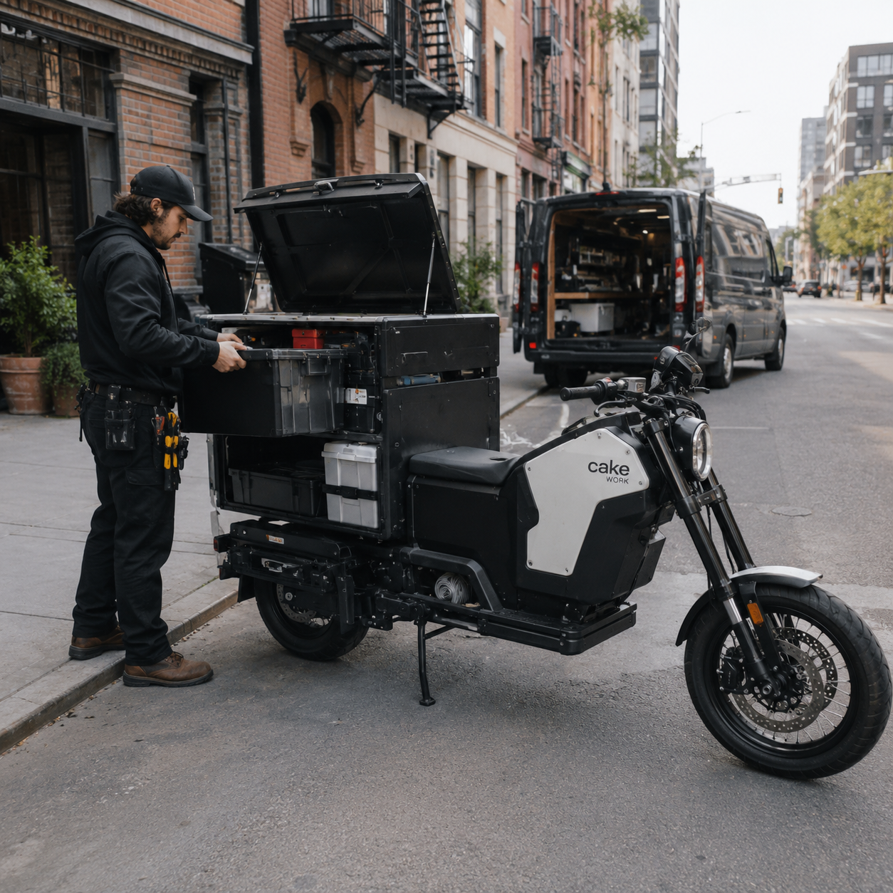 Can Modular Electric Motorcycles Replace Vans for Urban Service Businesses?