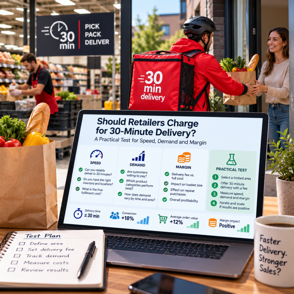 Should Retailers Charge for 30-Minute Delivery? A Practical Test for Speed, Demand and Margin