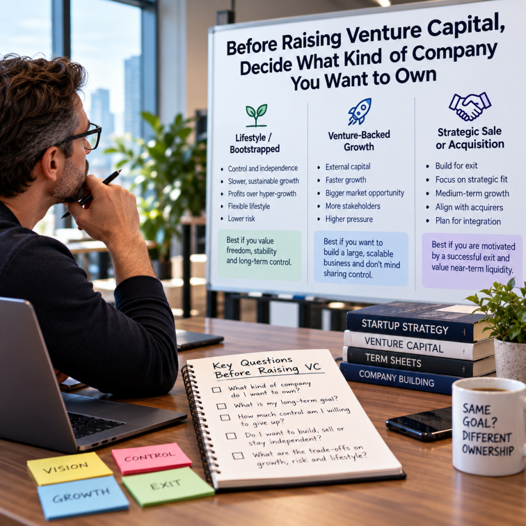 Before Raising Venture Capital, Decide What Kind of Company You Want to Own
