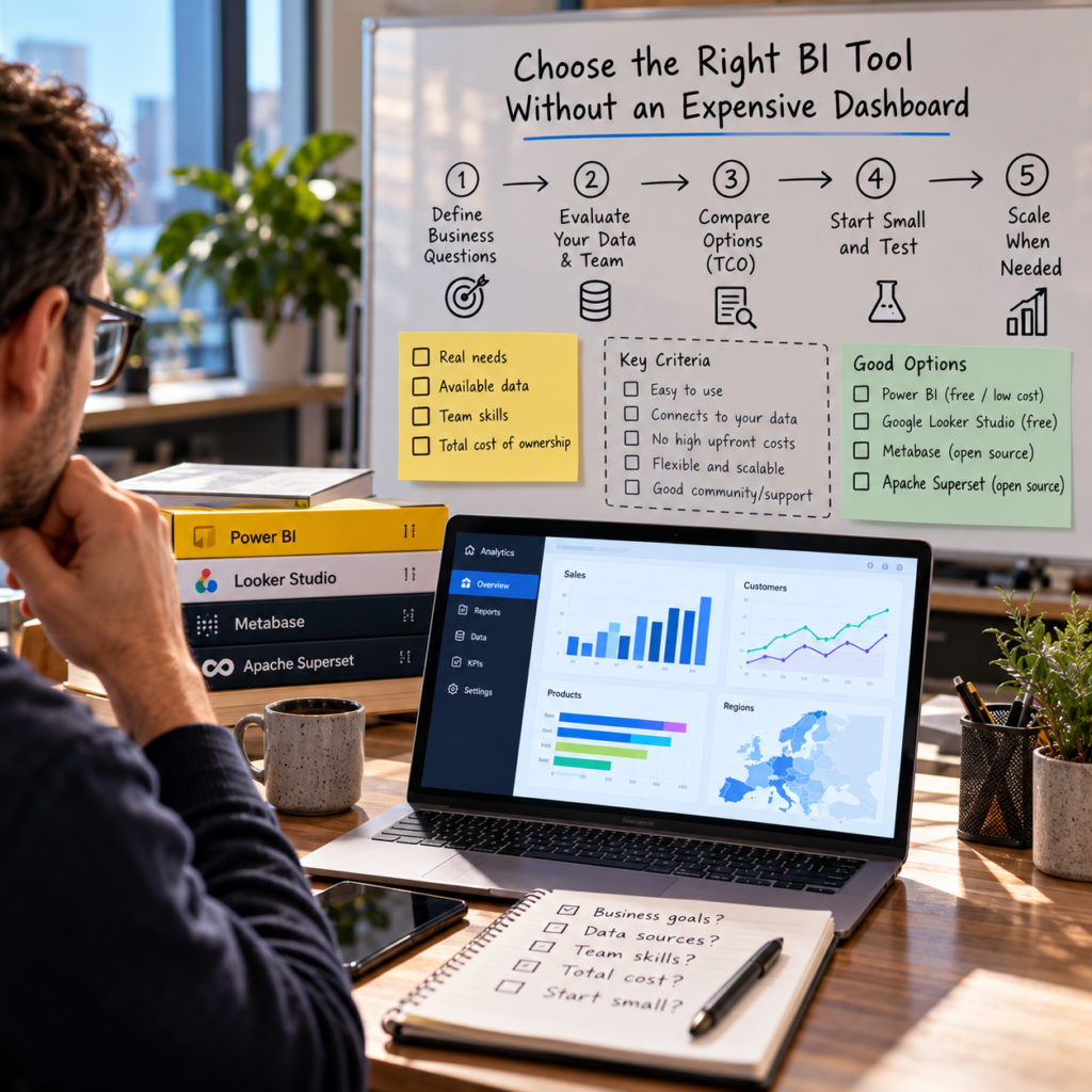 Choosing the Right BI Tool How to Choose a Business Intelligence Tool Without Buying an Expensive Dashboard